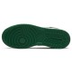 Nike Air Jordan 1 Mid Black Pine Green бело-черно-зеленые высокие 554725-067