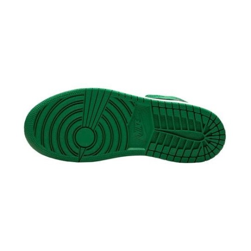 Кроссовки Nike Air Jordan 1 Mid SE Pine Green бело-зеленые высокие BQ6932-301