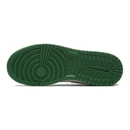 Nike Air Jordan 1 Retro High OG Pine Green бело-черно-зеленые высокие 575441-302