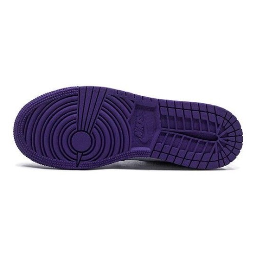 Кроссовки Nike Air Jordan 1 Retro High OG Court Purple 2.0 бело-фиолетовые высокие 575441-500