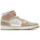 Nike Air Jordan 1 Mid Milan бело-бежевые высокие CV3044-100