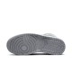 Кроссовки Nike Air Jordan 1 Mid Stealth женские бело-серые высокие BQ6472-115