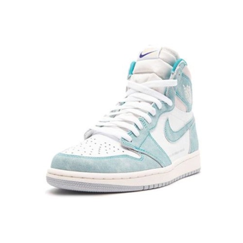 Nike Air Jordan 1 Retro High OG Turbo Green бело-зеленые высокие 555088-311