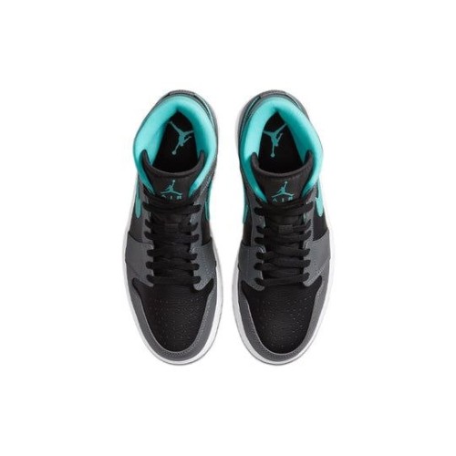Кроссовки Nike Air Jordan 1 Mid Grey Aqua Серые
