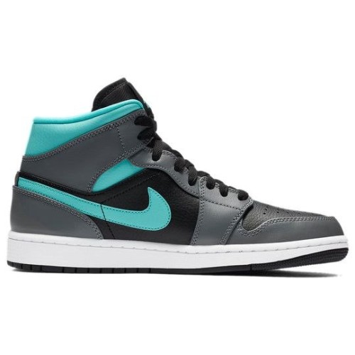 Кроссовки Nike Air Jordan 1 Mid Grey Aqua Серые