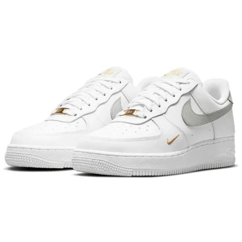 Кроссовки Nike Air Force 1 White Light Silver женские белые низкие CZ0270-106