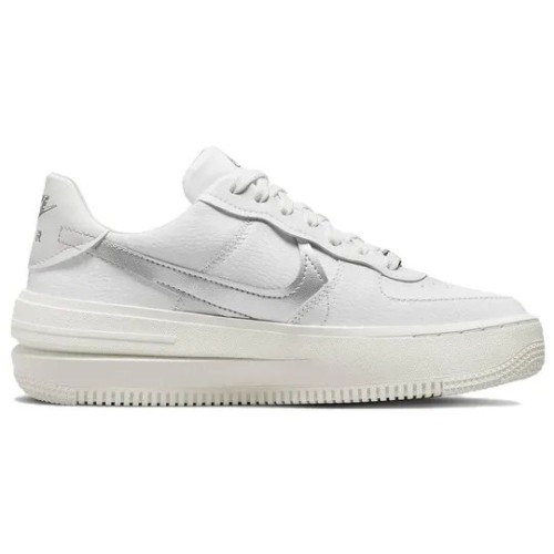 Кроссовки Nike AF1 Summit White женские белые с серебристым DJ9946-101