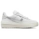 Кроссовки Nike AF1 Summit White женские белые с серебристым DJ9946-101