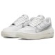 Кроссовки Nike AF1 Summit White женские белые с серебристым DJ9946-101