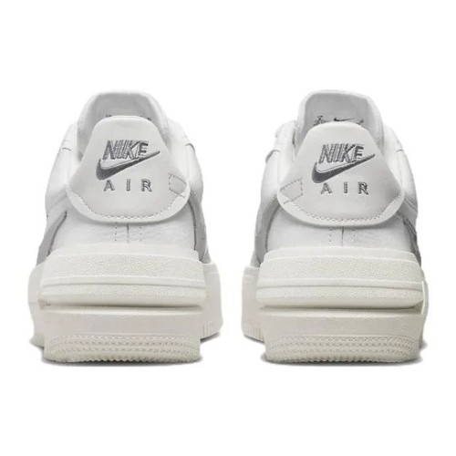 Кроссовки Nike AF1 Summit White женские белые с серебристым DJ9946-101