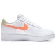 Женские кроссовки Nike Air Force 1 07 Atomic Pink белые низкие с оранжевым 315115-157