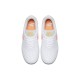 Женские кроссовки Nike Air Force 1 07 Atomic Pink белые низкие с оранжевым 315115-157