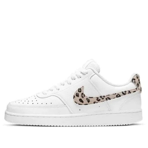 Кроссовки Nike Court Vision Leopard Swoosh - White женские