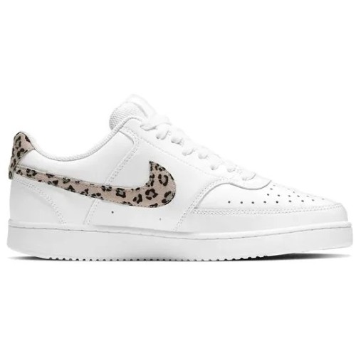 Кроссовки Nike Court Vision Leopard Swoosh - White женские