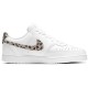 Кроссовки Nike Court Vision Leopard Swoosh - White женские