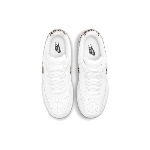 Кроссовки Nike Court Vision Leopard Swoosh - White женские