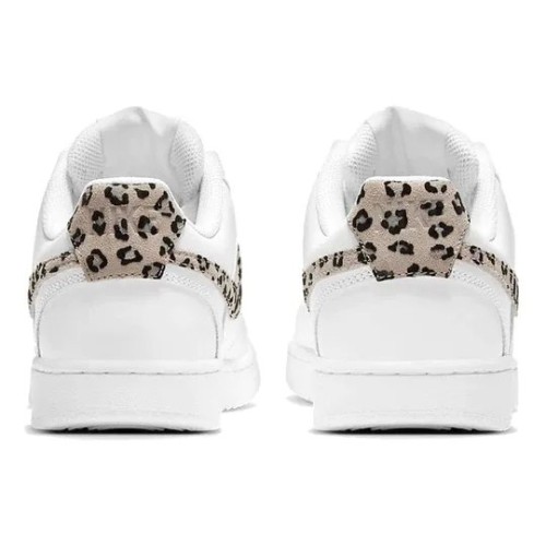 Кроссовки Nike Court Vision Leopard Swoosh - White женские