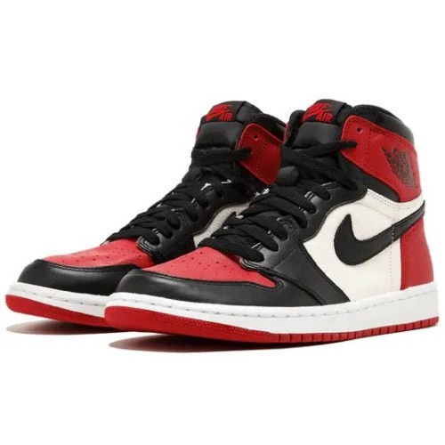Оригинальные кроссовки Air Jordan 1 Retro High OG Bred Toe