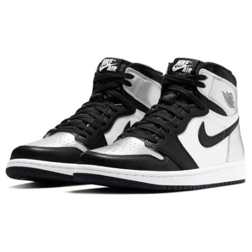 Air Jordan 1 Retro High OG Silver Toe серебристые Аир Джордан 1