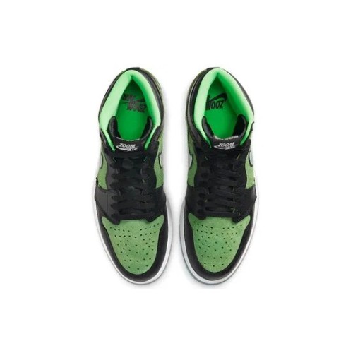 кроссовки Air Jordan 1 High Zoom Zen Green зеленые