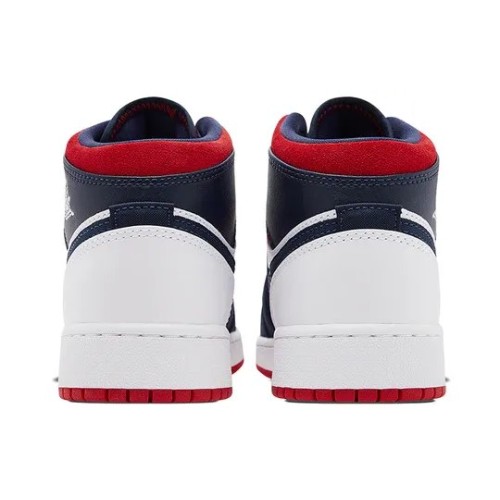 Кроссовки Nike (GS) Air Jordan 1 Mid USA Olympic