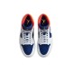 Кроссовки Nike Air Jordan 1 Mid White Deep Royal Blue