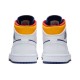 Кроссовки Nike Air Jordan 1 Mid White Deep Royal Blue
