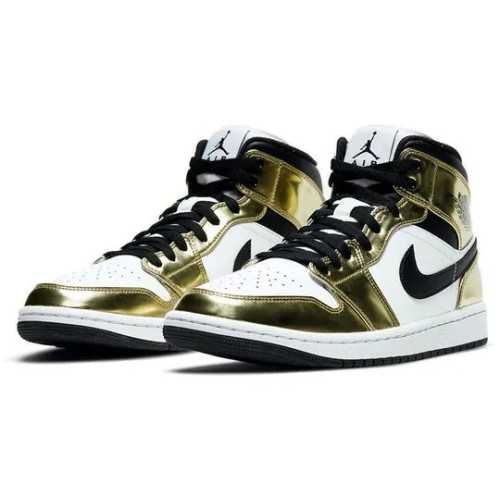 Кроссовки Nike Air Jordan 1 Mid SE Metallic Gold