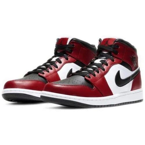 Кроссовки Nike Air Jordan 1 Mid Chicago Black Toe