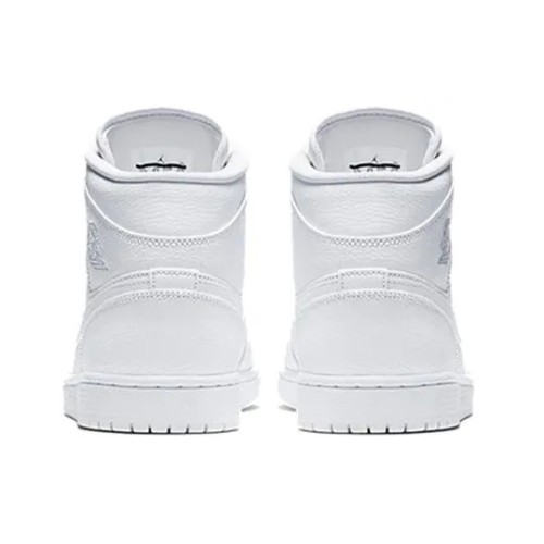 Кроссовки Nike Air Jordan 1 Mid Triple White 2019