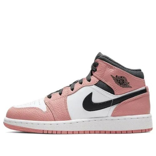 Кроссовки Nike (GS) Air Jordan 1 Mid Pink Quartz