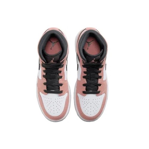 Кроссовки Nike (GS) Air Jordan 1 Mid Pink Quartz