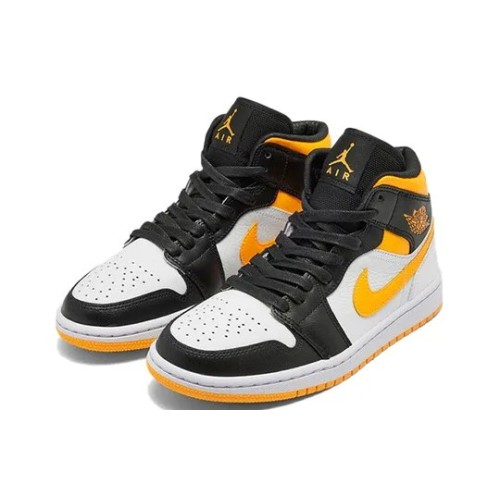 Кроссовки Nike Air Jordan 1 Mid SE White Laser Orange (WMNS)