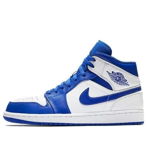 Кроссовки Nike Air Jordan 1 Mid Hyper Royal White
