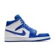 Кроссовки Nike Air Jordan 1 Mid Hyper Royal White