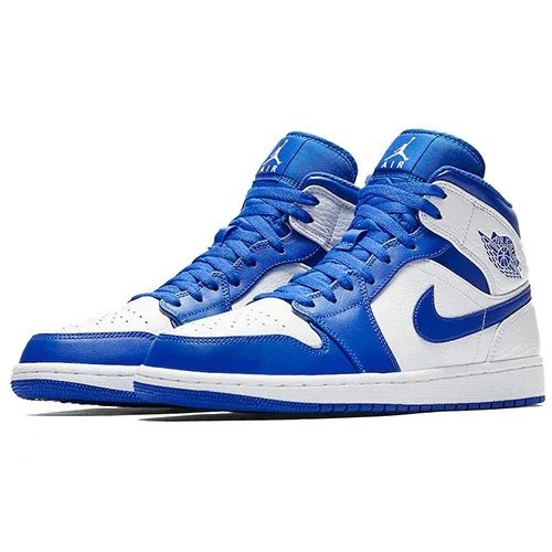 Кроссовки Nike Air Jordan 1 Mid Hyper Royal White