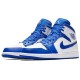 Кроссовки Nike Air Jordan 1 Mid Hyper Royal White