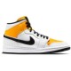 Кроссовки Nike (WMNS) Air Jordan 1 Mid Perforated - White University Gold