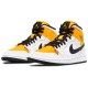 Кроссовки Nike (WMNS) Air Jordan 1 Mid Perforated - White University Gold