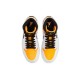 Кроссовки Nike (WMNS) Air Jordan 1 Mid Perforated - White University Gold