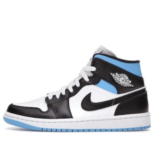 Кроссовки Nike (WMNS) Air Jordan 1 Mid University Blue Black White
