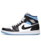 Кроссовки Nike (WMNS) Air Jordan 1 Mid University Blue Black White