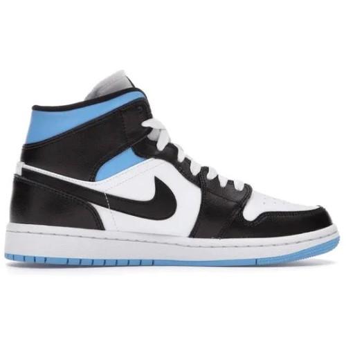 Кроссовки Nike (WMNS) Air Jordan 1 Mid University Blue Black White