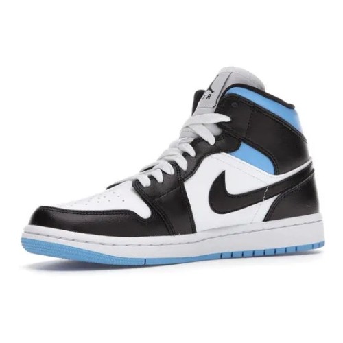 Кроссовки Nike (WMNS) Air Jordan 1 Mid University Blue Black White