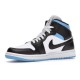 Кроссовки Nike (WMNS) Air Jordan 1 Mid University Blue Black White