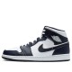 Кроссовки Nike Air Jordan 1 Mid Obsidian White