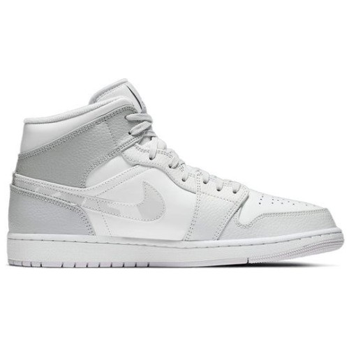 Кроссовки Nike Air Jordan 1 Mid Swoosh Logo - Grey Camo