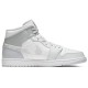 Кроссовки Nike Air Jordan 1 Mid Swoosh Logo - Grey Camo