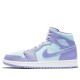 Баскетбольные кроссовки Nike Air Jordan 1 Mid Purple Pulse