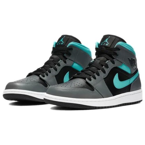 Кроссовки Nike Air Jordan 1 Mid Grey Aqua